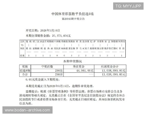 华体会复盘14场仅出5场首赔任九爆冷290注44961元